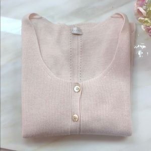 NWOT!! Poetry Blush 100% Cashmere 12/14 Cardigan
